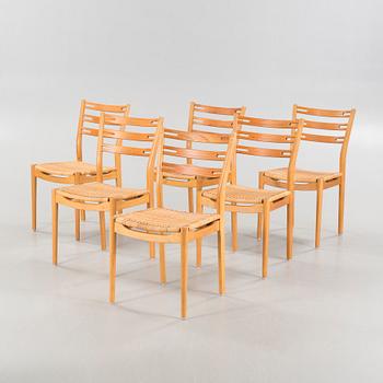 STOLAR, 6 st, Sibast Furniture, Danmark, 1900-talets mitt.