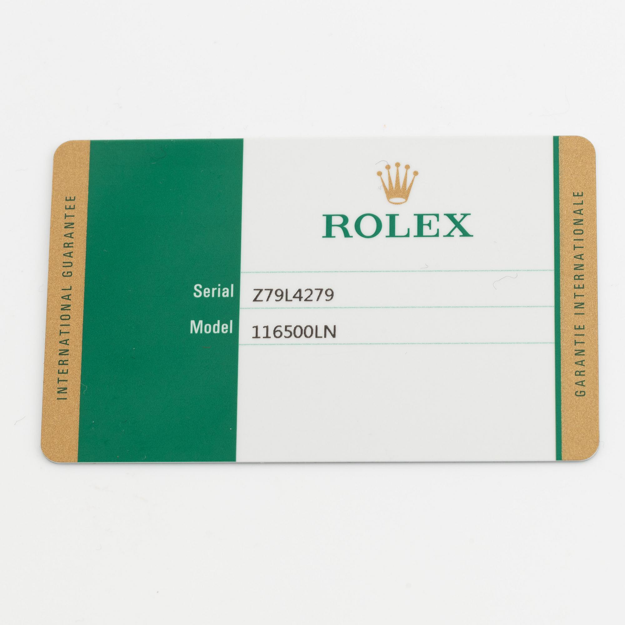 Rolex, Cosmograph, Daytona, chronograph, wristwatch, 40 mm.