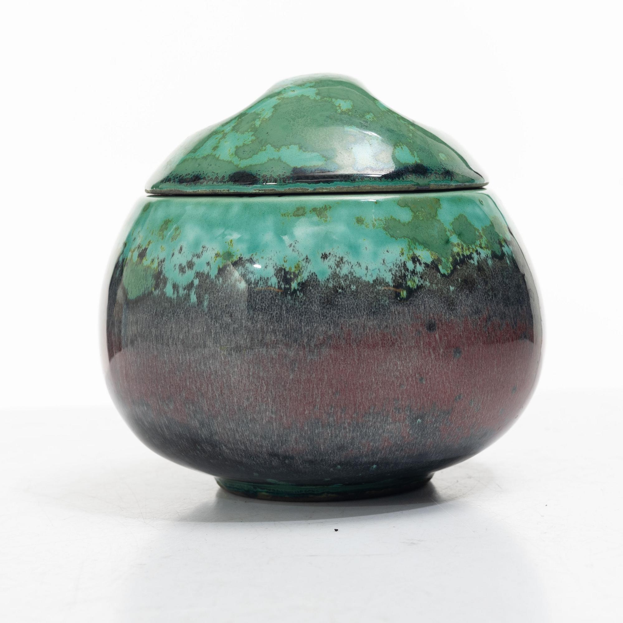 Hans Hedberg, Jar with lid, Biot, France.