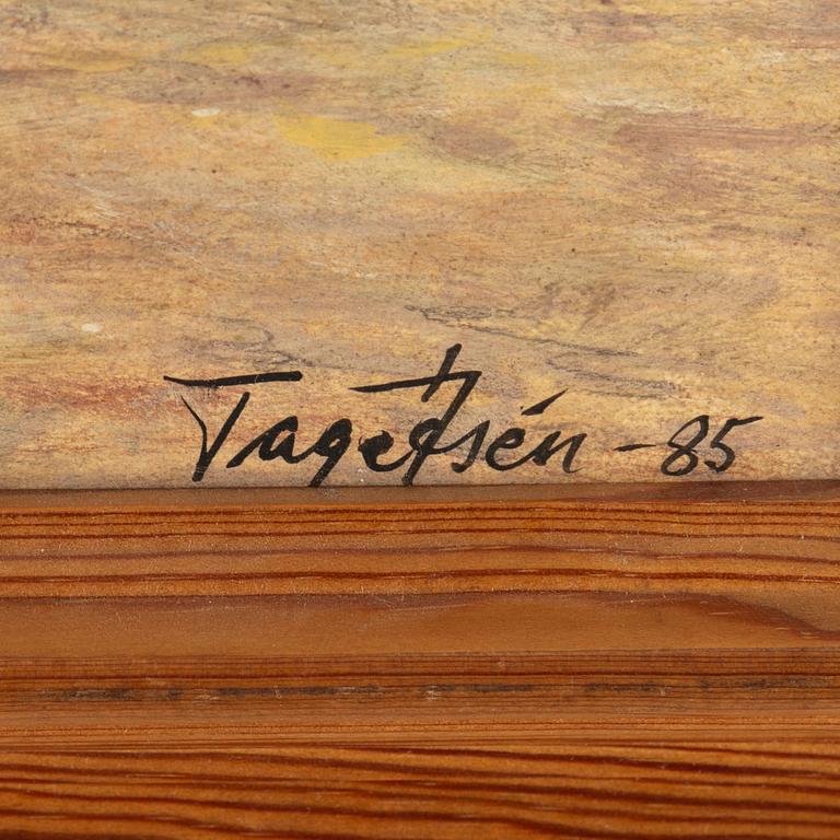 TAGE ÅSÉN, oil on panel, signed and dated -85.