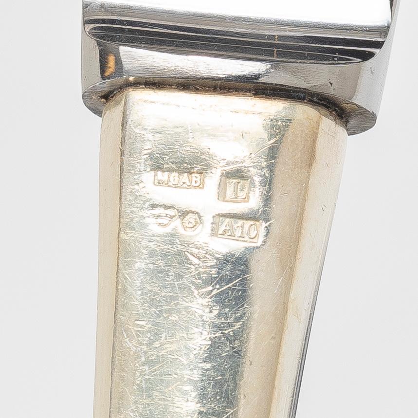 Eric Löfman, A silver cutlery set, model Sten Sture, MGAB and Mema Guld & Silver Ab, Lidköping, some 1977 (31 pieces).