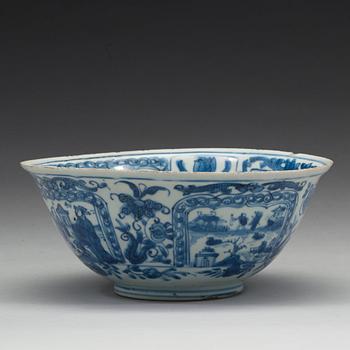 A blue and white bowl, Ming dynasty (1368-1644).