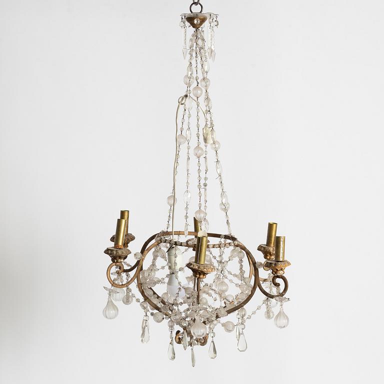 A chandelier, second half of the 20th century.