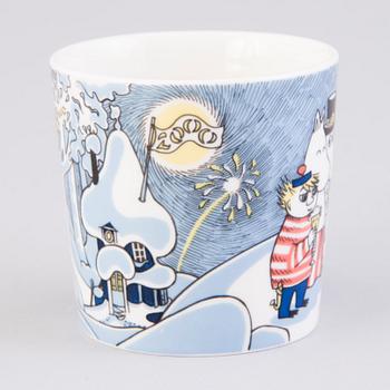 MOOMIN-MUG, porcelain, 'Millennium', Moomin Characters, Arabia 1999-2000.