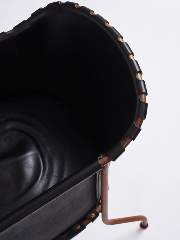 Mats Theselius, a pair of 'Ambassad' easy chairs, Källemo, Sweden, post 1999.