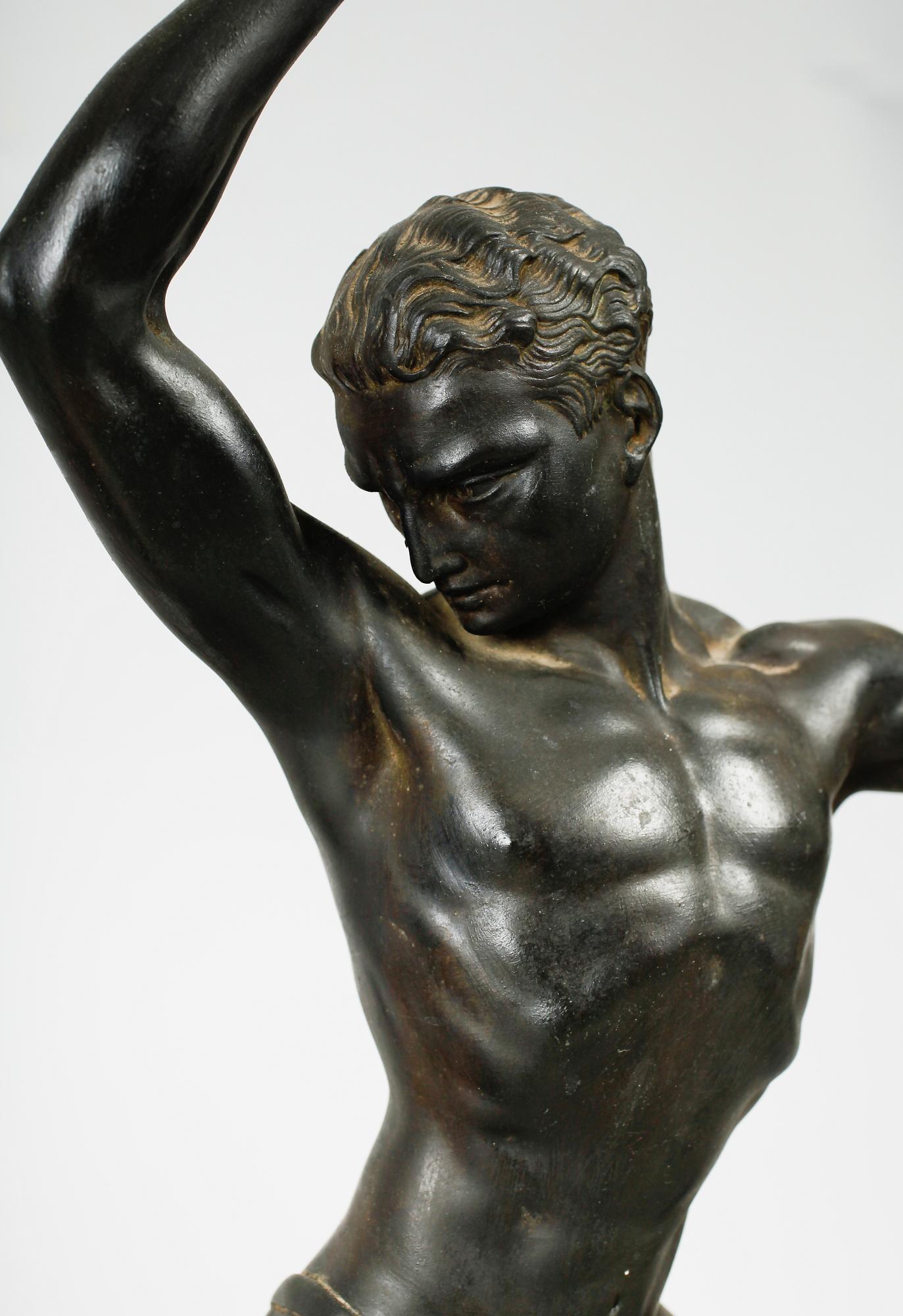 SKULPTUR, patinerad metall, 1900-talets första hälft.