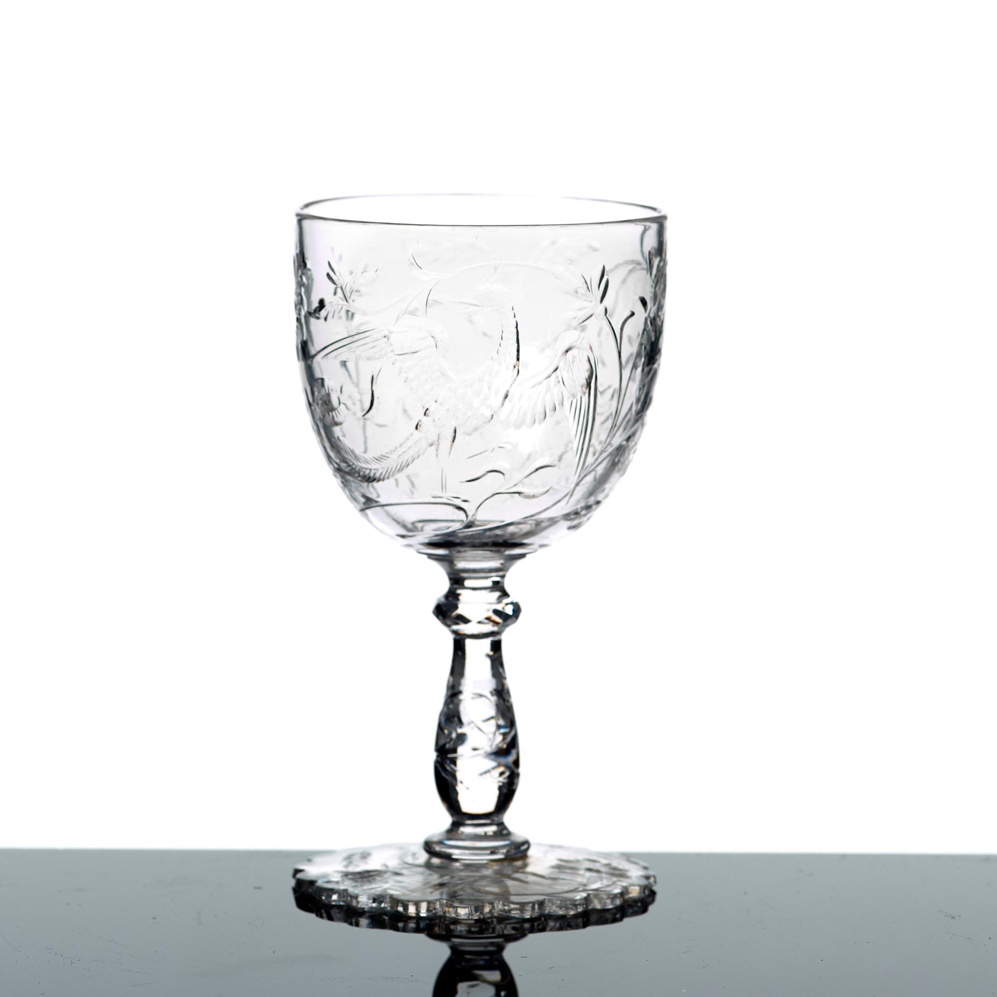 GLASSERVIS, 86 delar. Troligen Baccarat, omkring 1900.
