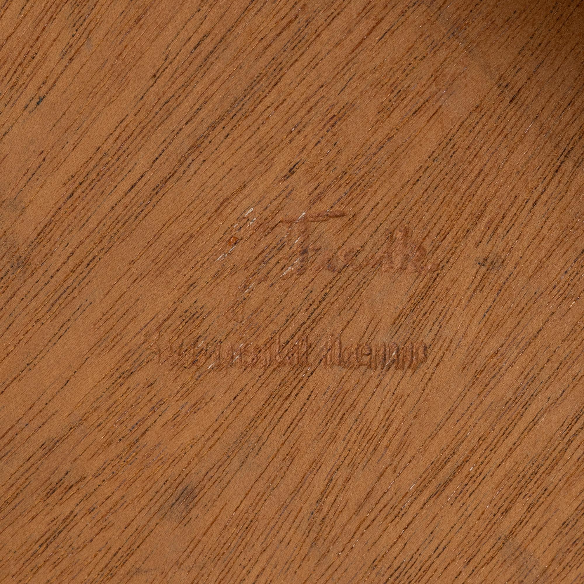 Josef Frank, a model '2139' elm burr and walnut coffee table from Firma Svenskt Tenn, after 1985.