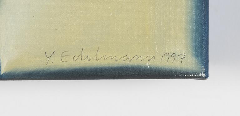 Yrjö Edelmann, olja på duk, signerad Y Edelmann 1997.