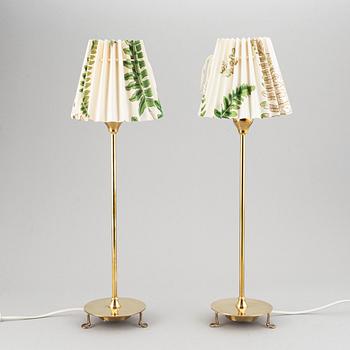 Josef Frank, a pair of model 2552 brass table lamps, Firma Svenskt Tenn, designed 1938.