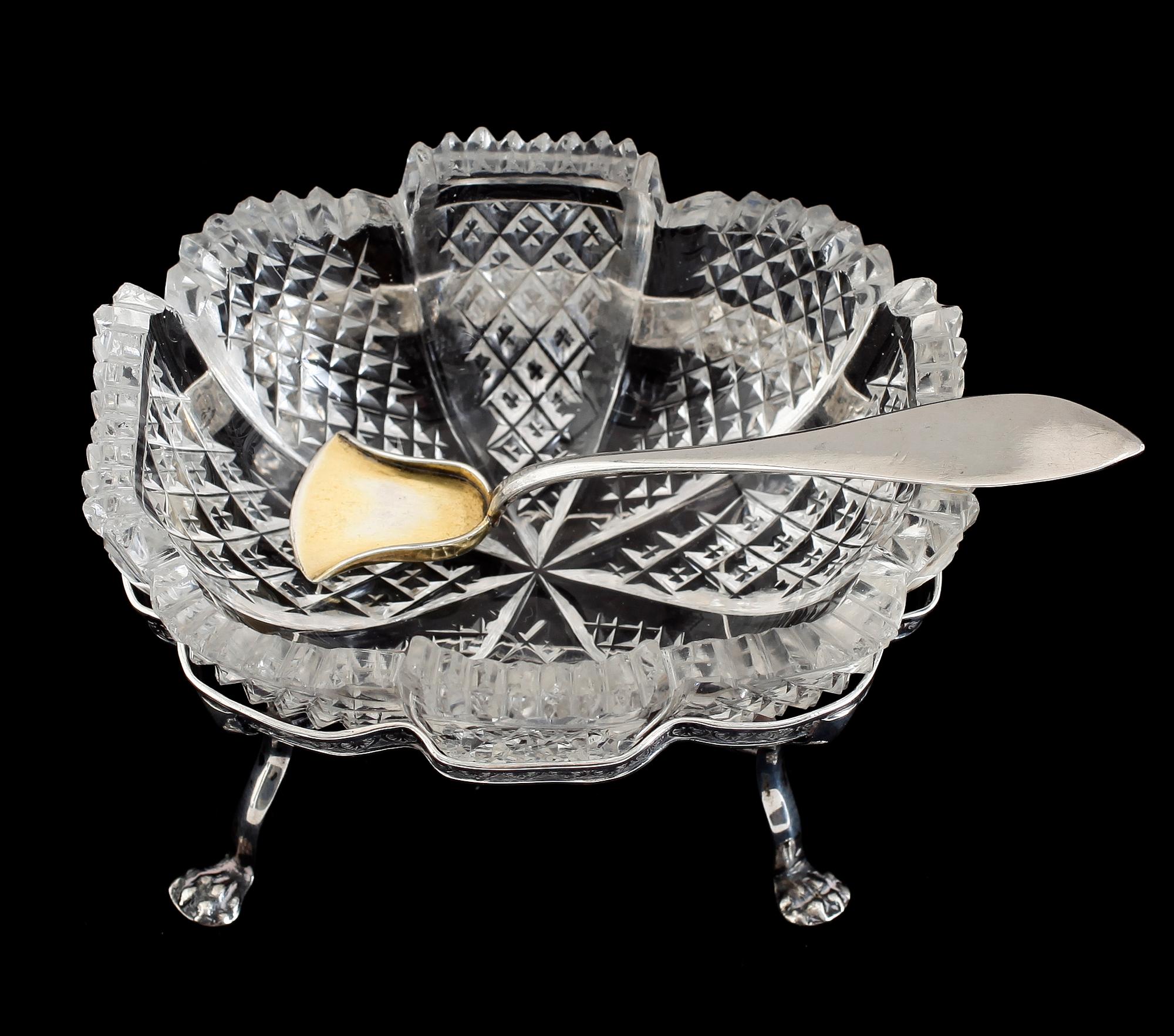 SALTKAR, silver, Carl Tengstedt, Göteborg 1833, SAMT SALTSKED, silver.