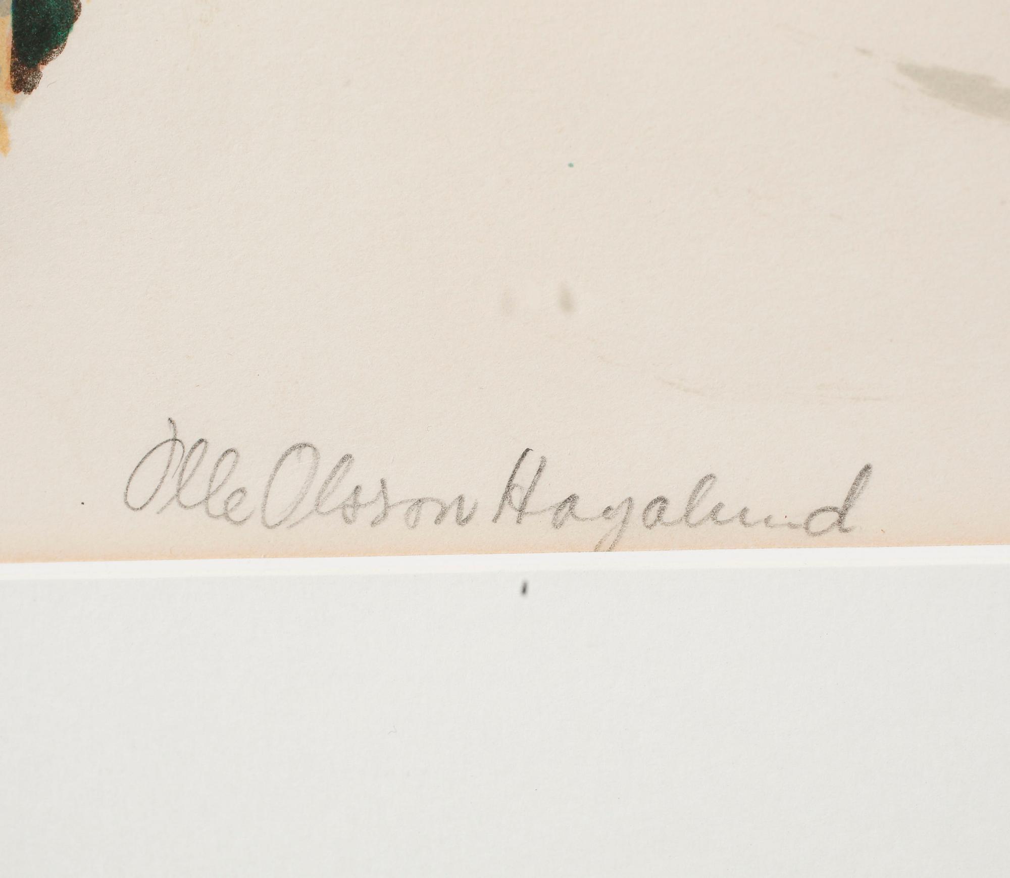 OLLE OLSSON-HAGALUND, litograph in colours, signed and numbered 155/360.
