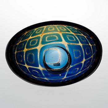SVEN PALMQVIST, skål, glas, signerad Ravenna No 1504 Sven Palmqvist.