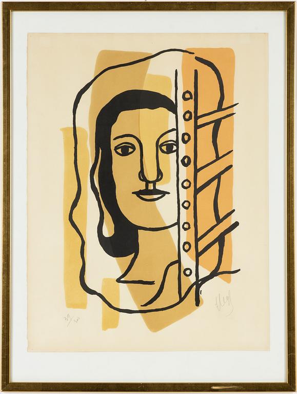 Fernand Léger, "Tête de femme". 1949.