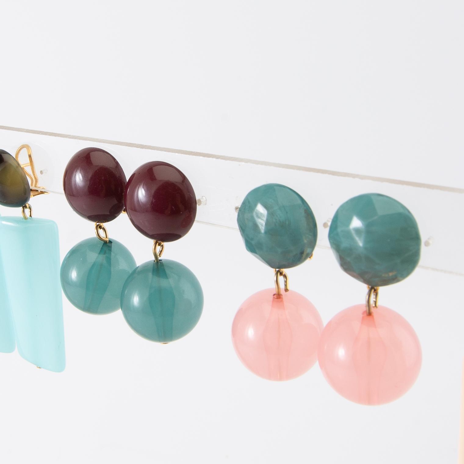 Firma Svenskt Tenn, örhängen, 4 par, "Milano Plätt" och "Milano Sfär".