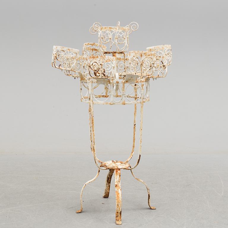 A flower table, probably France, 20th century.