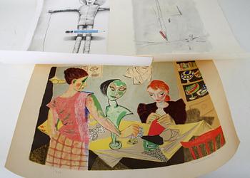 PARTI GRAFIK, 3 delar. Lennart Aschenbrenner, Karlmark och Janeric Johansson.