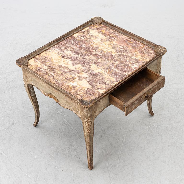 A Rococo table, 18th century.