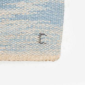 Judith Johansson, a carpet, 'Blomsterkrans', flat weave, approximately 273 x 208 cm, signed JJ E.
