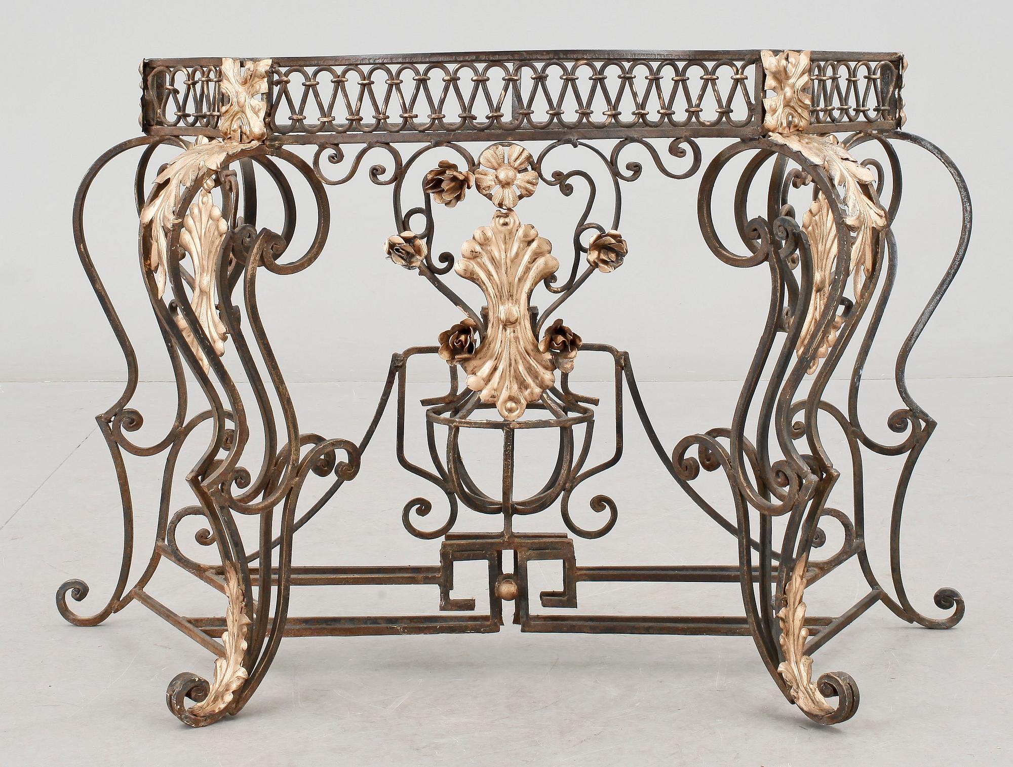 KONSOLBORD, järn, rokokostil, 1900-tal.