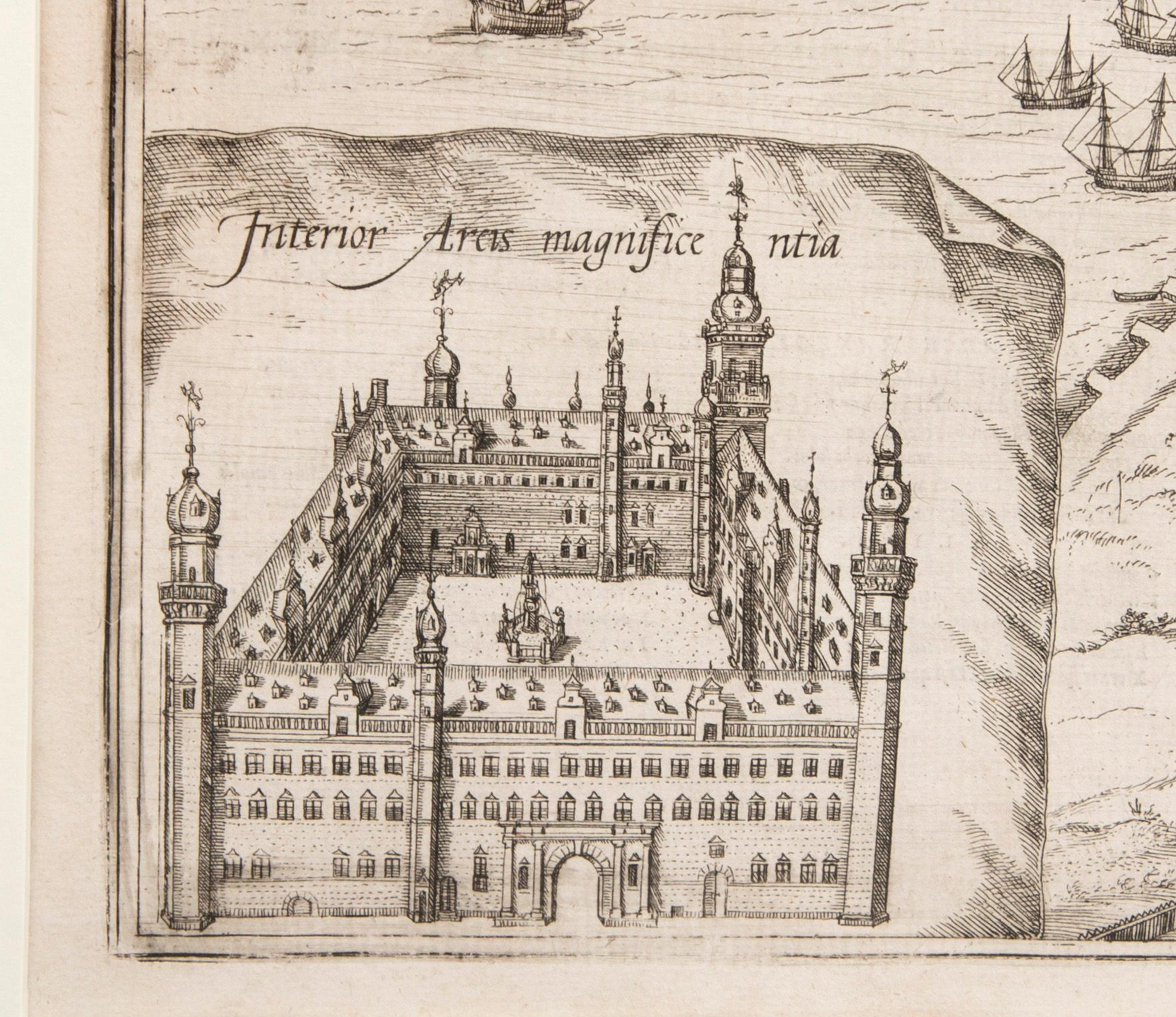 Georg Braun & Franz Hogenberg, engraving, Elsinore, first published 1588.