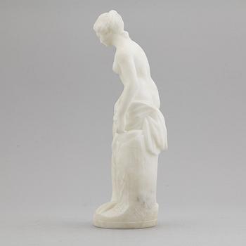 ÉTIENNE MAURICE FALCONET, efter.  SKULPTUR, alabaster, Italien, otydligt signerad.