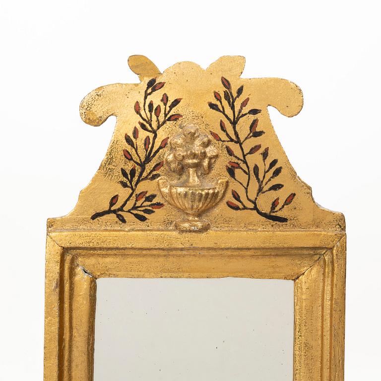 Mirror, folk art, circa 1800.