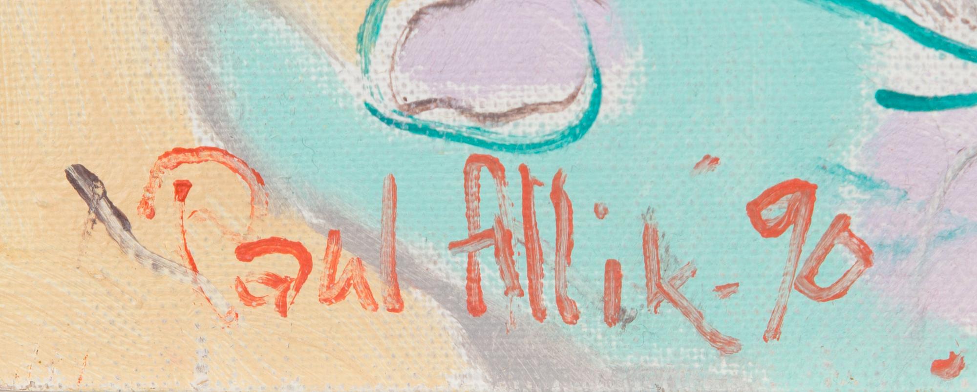 PAUL ALLIK, oil on canvas, signed and dated -90.