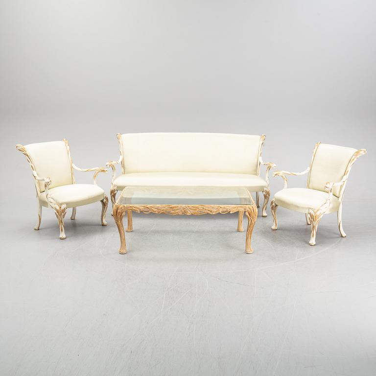 Salongsmöbel, 7 delar, Italien 1900-tal.