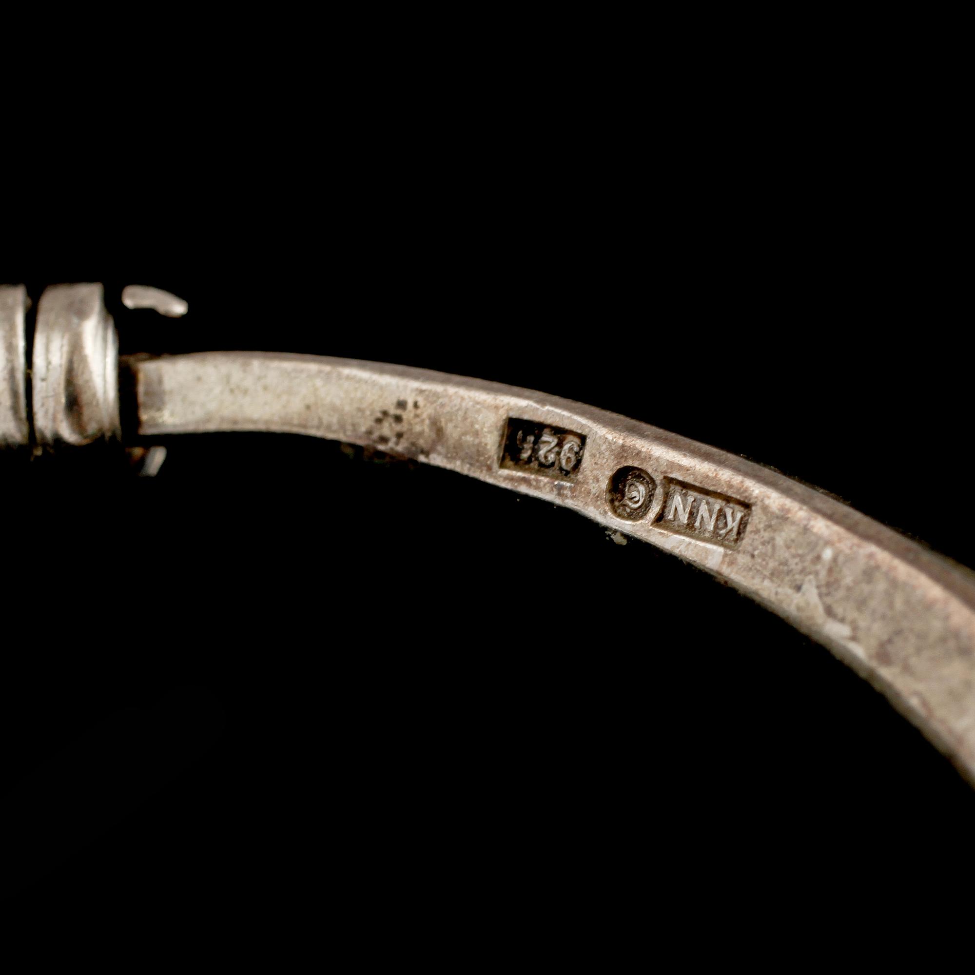 ARMLÄNKAR, 2 st, sterlingsilver, 1900-talets sista kvartal. Vikt 61 g.