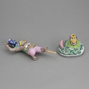 FIGURIN, porslin, Kina, omkring 1800.