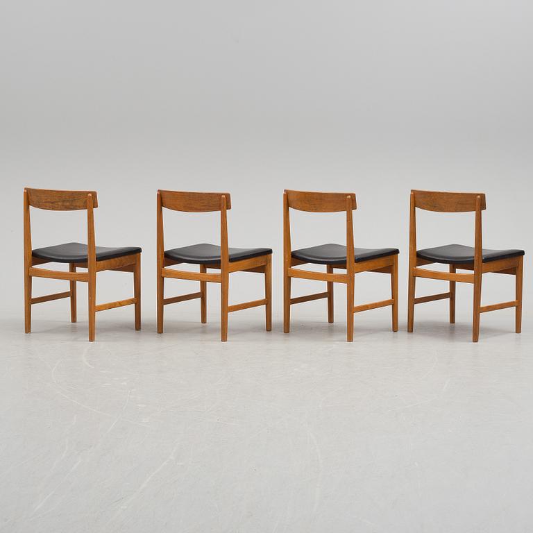 4 swedish 1960's teak chairs.