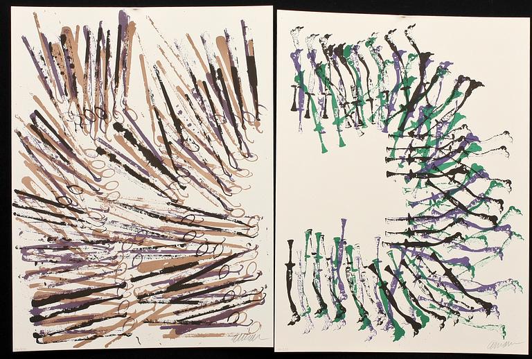 FERNANDEZ ARMAN, "ARTISTERY: DENTISTERY", mapp med 5 färglitografier, sign o numr 94/250.