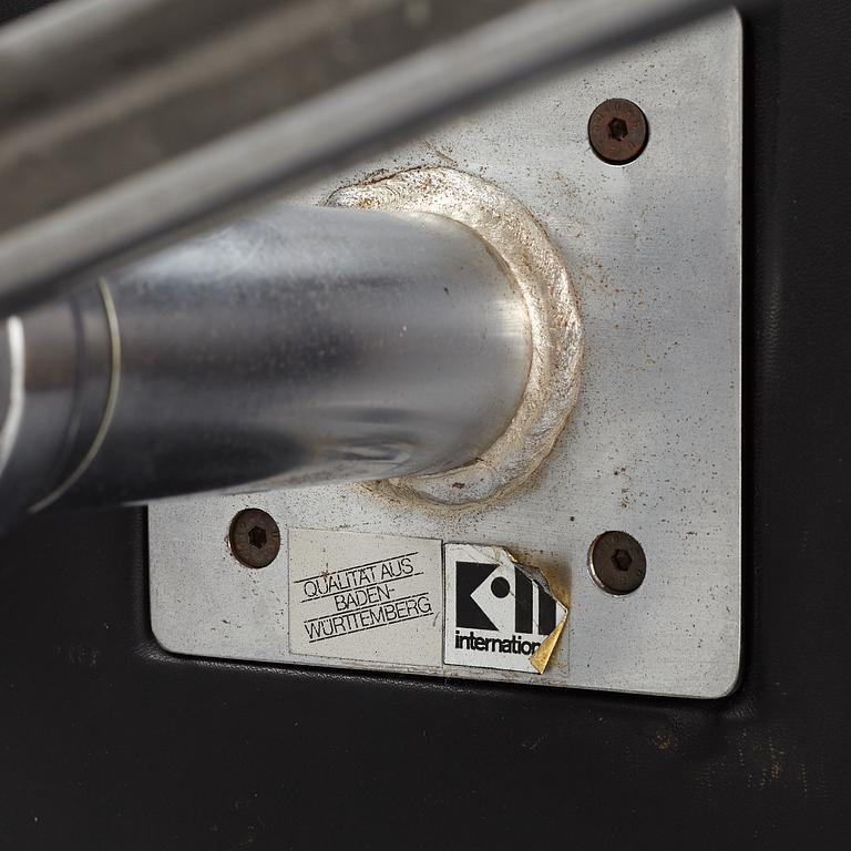 Preben Fabricius & Jørgen Kastholm, armchairs, a pair, "Tulip", Knoll International.