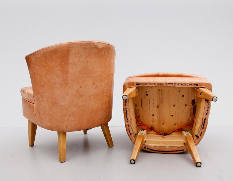 FÅTÖLJER, 1 par, IT Interiörtorget, 1900-talets andra hälft.