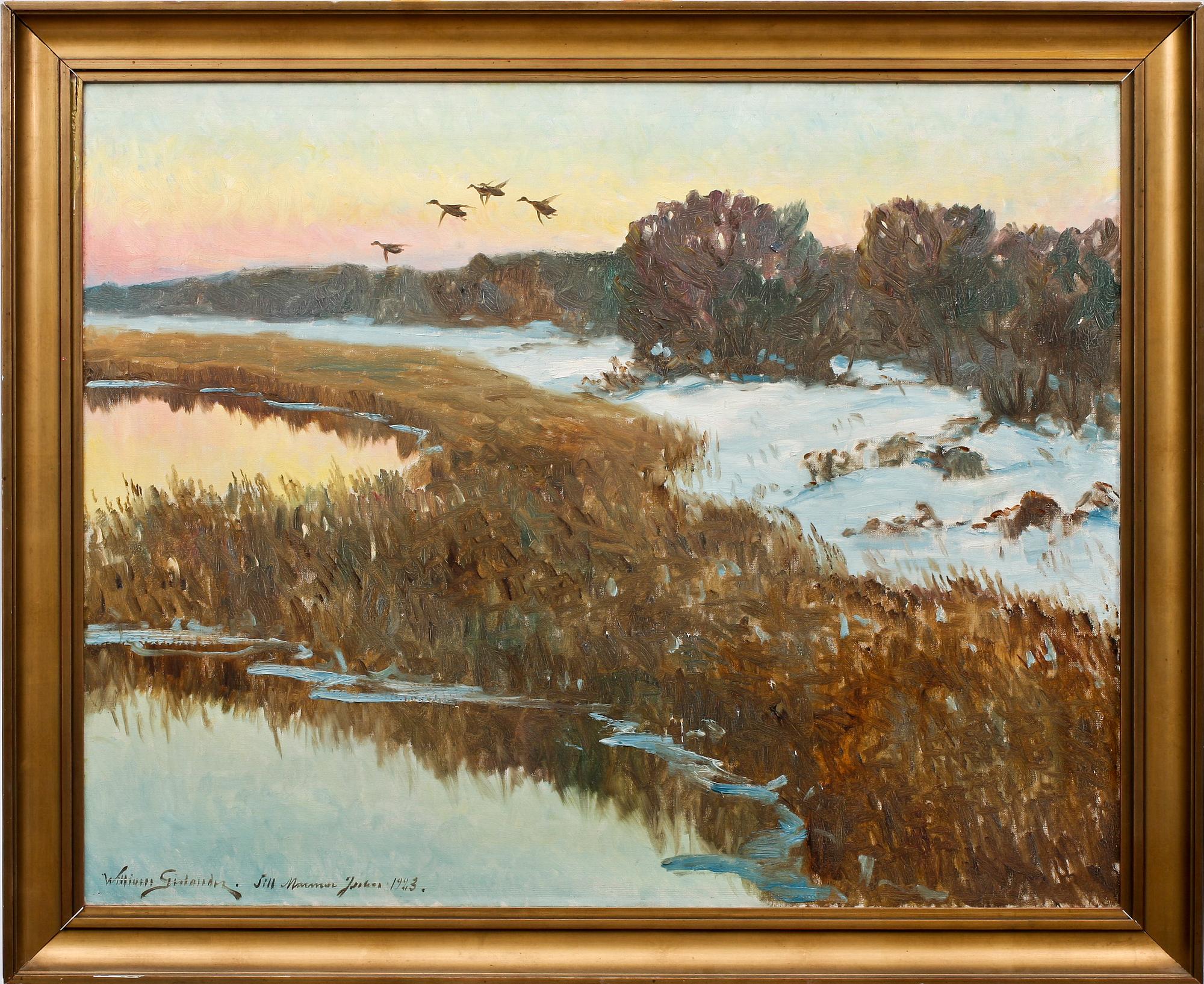 WILLIAM GISLANDER, olja på duk, sign o dat 1923.