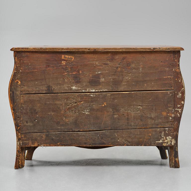 A Swedish parquetry rococo commode, Stockholm, later part 18th century.