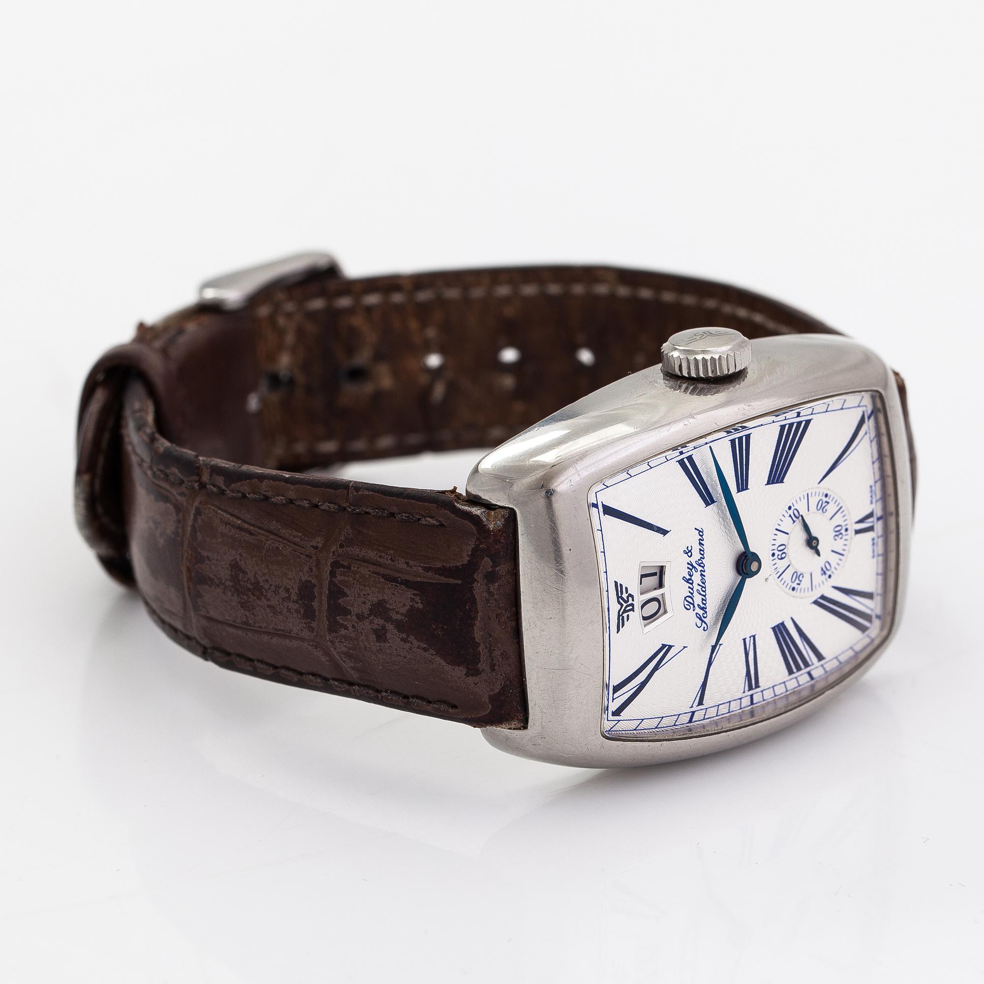 Dubey & Schaldenbrand, Aerodyn, Date, wristwatch, 34 mm.