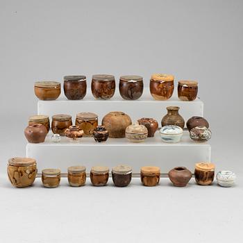 A group of ceramic Southeast Asian ceramics, 19th-20th century.