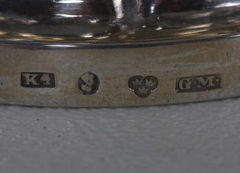 GRÄDDKANNA, silver. Gustaf Möllenborg, Stockholm, 1840.