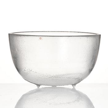 Tapio Wirkkala, a cast glass bowl, Iittala, Finland 1978, ed. 1/300.