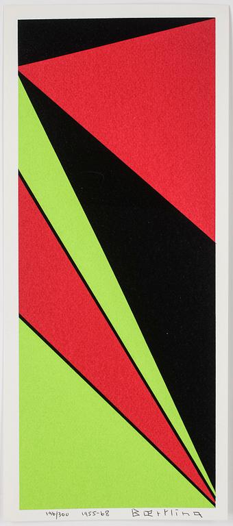 OLLE BAERTLING, färgserigrafi, 1955-68, signerad och numrerad 196/300.