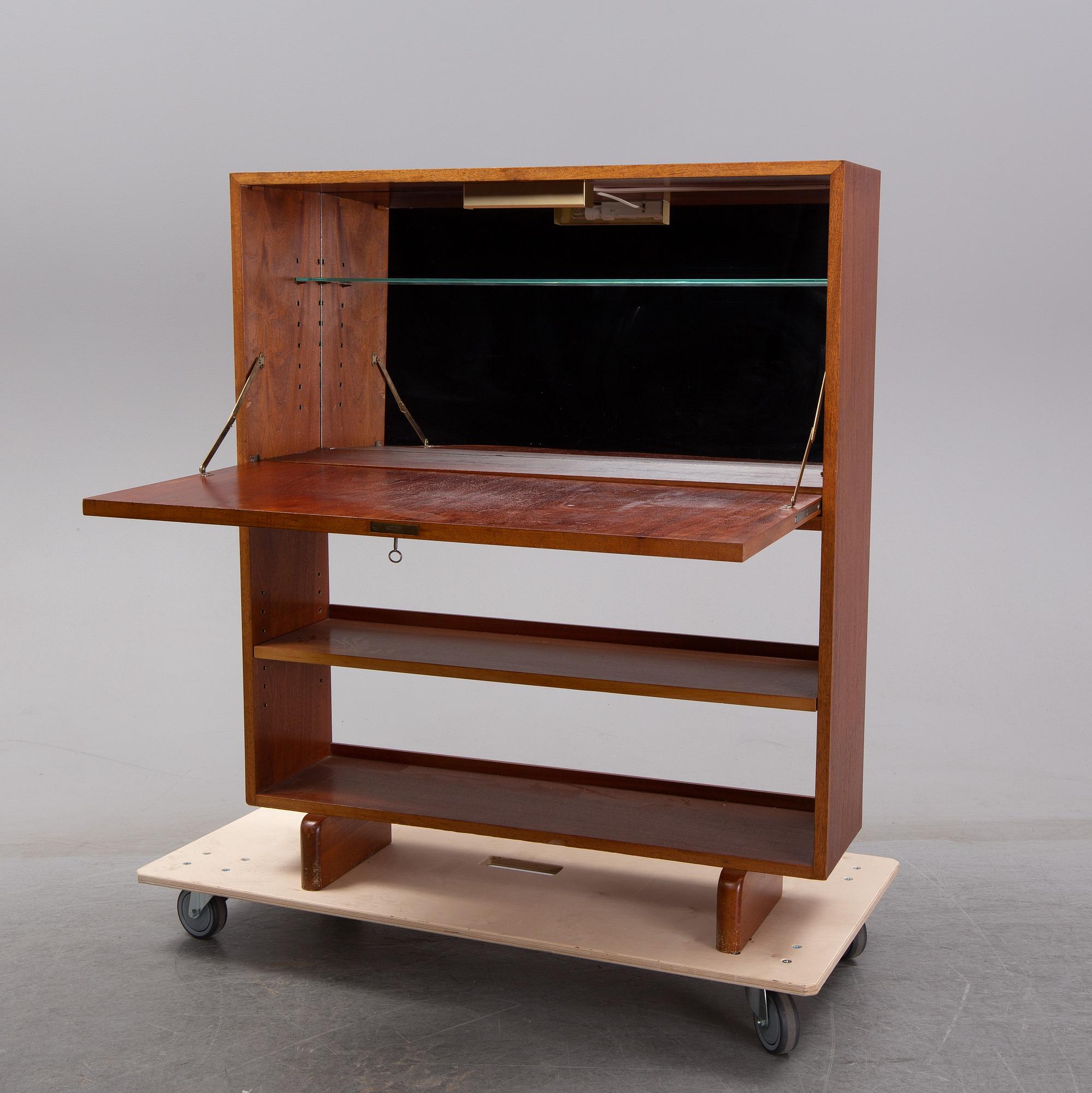 Josef Frank, A mid 20th century mahogany bar cabinet by Josef Frank, Svenskt Tenn.