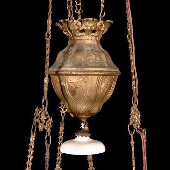 Taklampa / Fotogenlampa, 1800-talets slut.