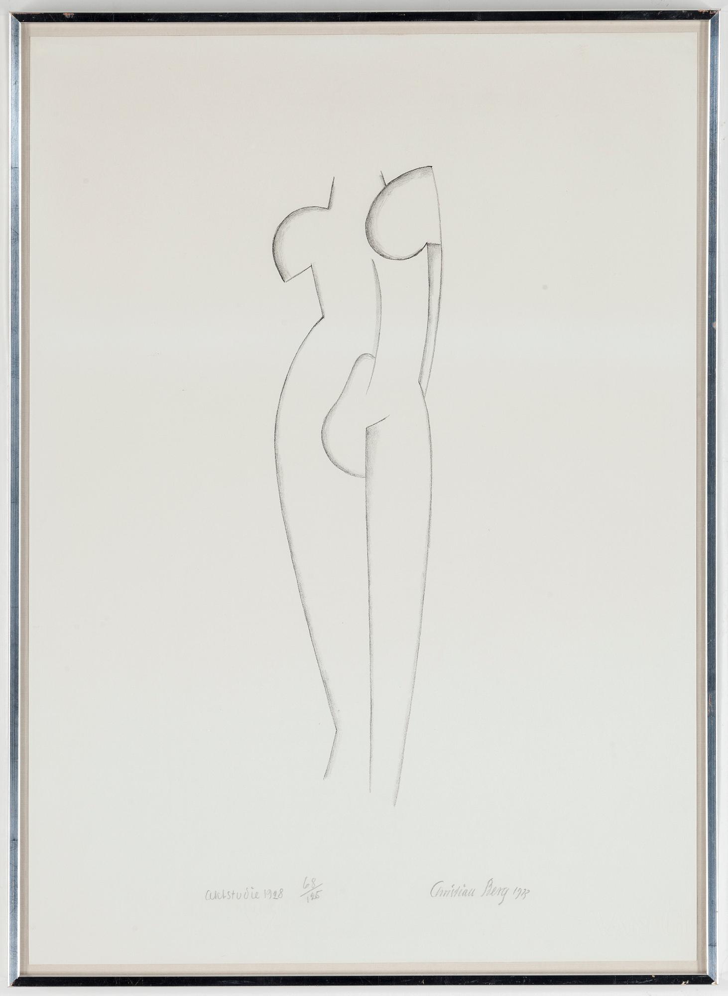 CHRISTIAN BERG, lithographs, 3, signed 68/125.