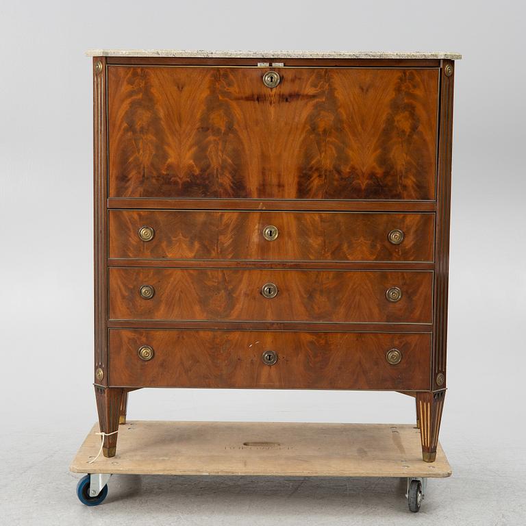 Sekretär, gustaviansk stil, 1800-tal.
