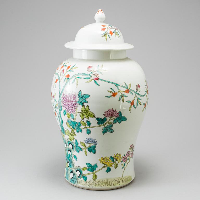 A Chinese porcelain floor vase from the 20th Century.