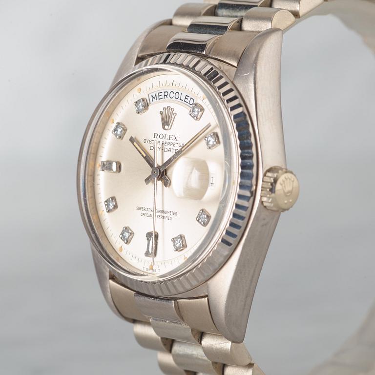 ROLEX, Oyster Perpetual, Day-Date, Chronometer, armbandsur, 36 mm,