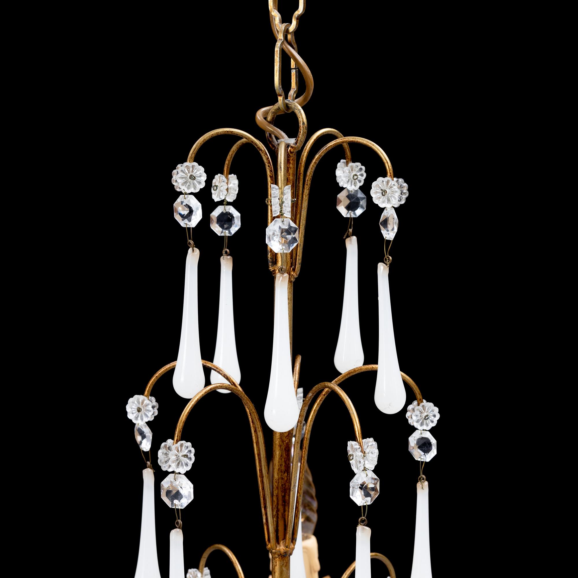 A 1970's chandelier/ceiling lamp.