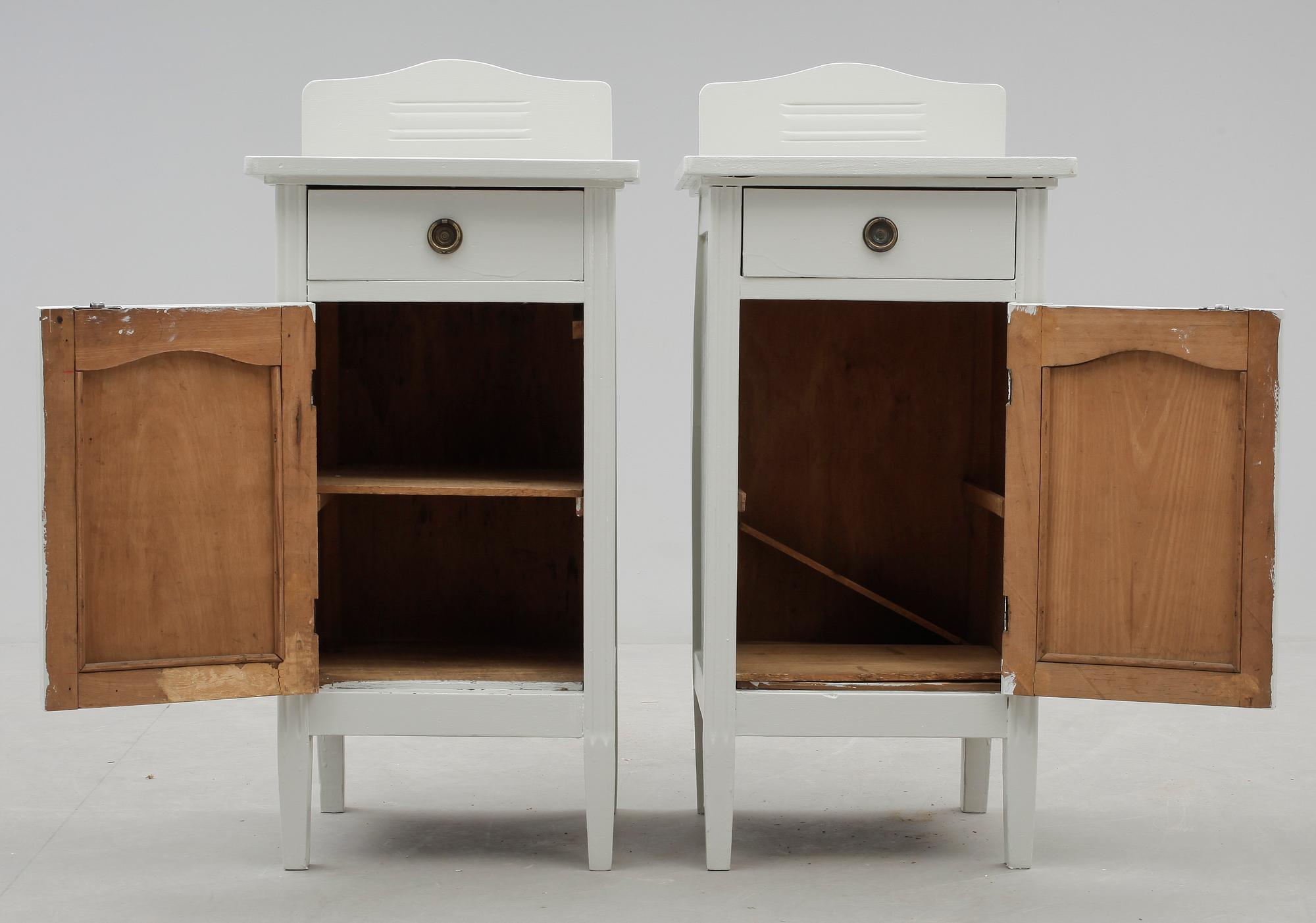 SÄNGBORD, ett par, jugend, 1900-talets början.